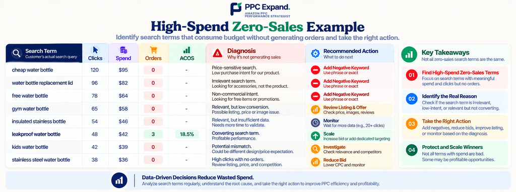 High-Spend Zero-Sales PPC Analysis