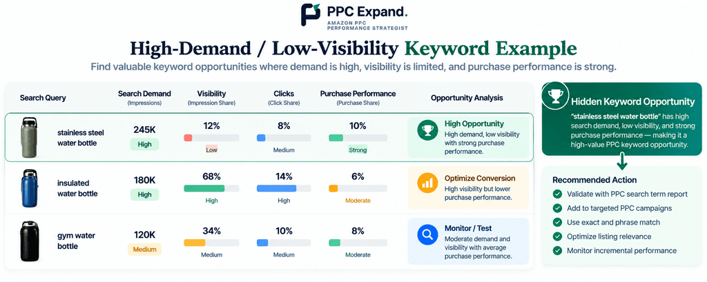 PPC Expand Keyword Opportunity Dashboard