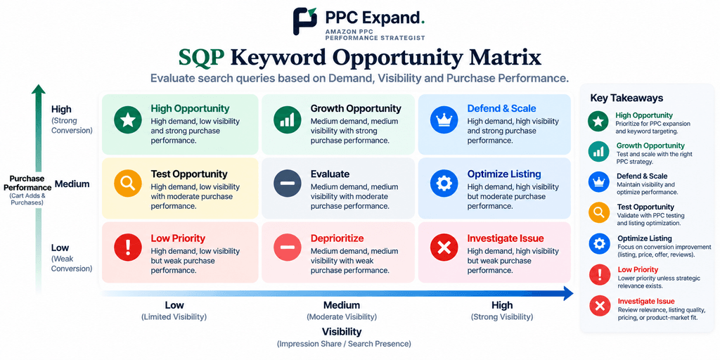 PPC Expand SQP Keyword Opportunity Matrix
