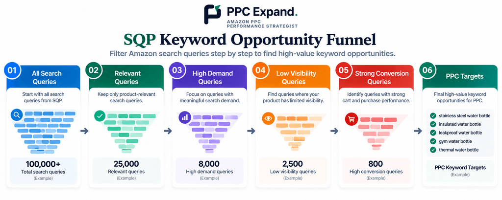 SQP Keyword Opportunity Funnel